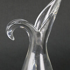 Signed Steuben Clear Crystal Fluted Bud Vase