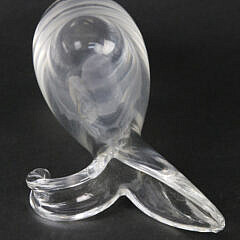 Signed Steuben Clear Crystal Fluted Bud Vase