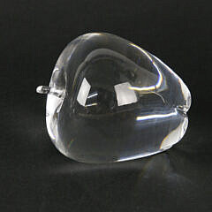 Signed Steuben Clear Crystal Apple