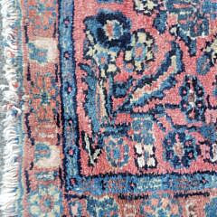 Vintage Hand Knotted Sarouk Mat