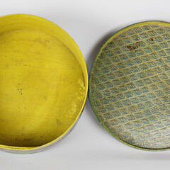 Vintage Tony Sarg Round Covered Paper Wrapped Box