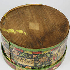 Vintage Tony Sarg Round Covered Paper Wrapped Box