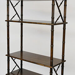 Decorative Six Tier Faux Bamboo Bookshelf