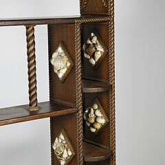 Vintage Shell Encrusted Four Tier Shelf