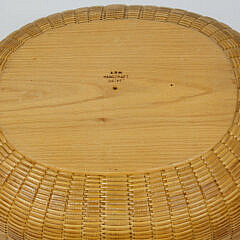 Arthur R. Martin Handcrafted Oval Swing Handle Nantucket Basket