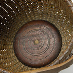 Sherwin P. Boyer Nantucket Round Swing Handle Basket, circa 1950s