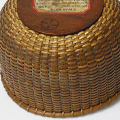 Sherwin P. Boyer Nantucket Round Swing Handle Basket, circa 1950s