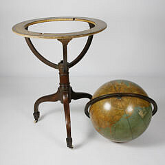 Rand McNally 18 in. Globe on Regency Style Stand, 20th Century