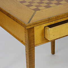 Tiger Maple and Cherry Contemporary Game Table