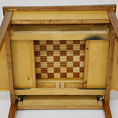 Tiger Maple and Cherry Contemporary Game Table