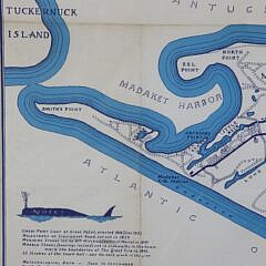 Robert Newton Mayall “The Highways, Byways and Notways” Map of Nantucket Island