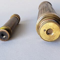 Two Brass Three Draw Captain’s Spyglasses, 19th Century