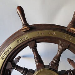 Brown Bros & Co LTD Ship’s Wheel Coffee Table, 19th Century