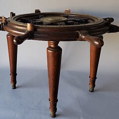 Brown Bros & Co LTD Ship’s Wheel Coffee Table, 19th Century