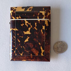 19th Century English Regency Tortoiseshell Card Holder