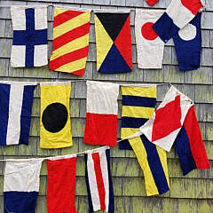 Set of Forty Decorative Nautical Signal Flags