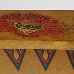 Carrom-Archarena Co. Game Board, circa 1900