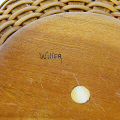 Paul Willer Nantucket Basket Wine Bottle Coaster