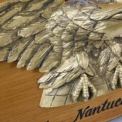 Paul McCarthy Carved and Gilt Eagle Plaque “The Nantucketer”