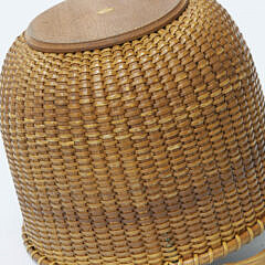 Small Round Open Swing Handle Nantucket Basket, attributed to William Appleton (1851-1918)