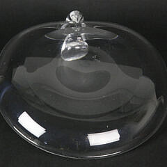 Signed Steuben Crystal Olive Bowl