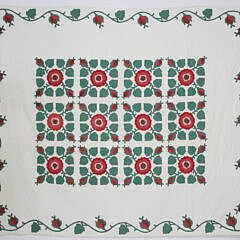 41502 Rose of Sharon Floral Quilt A_MG_8906