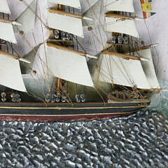 American Folk Art Clipper Ship Shadowbox, 19th Century