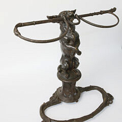 Coalbrookdale Cast Iron Terrier Umbrella Stand, circa 1875