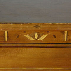 American Federal Cherry Wood Inlaid Graduated Chest of Four Drawers, circa 1800