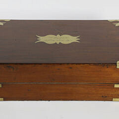 Brass Bound Mahogany Lap Desk, 19th Century