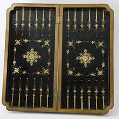 Chinese Export Lacquered Games Box, circa 1830