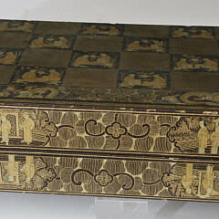 Chinese Export Lacquered Games Box, circa 1830