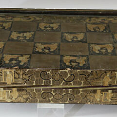 Chinese Export Lacquered Games Box, circa 1830