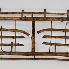 Hanging Bamboo Hat Rack, 19th Century