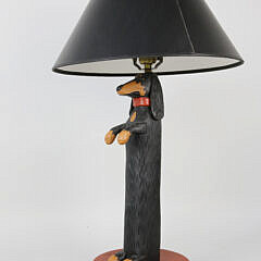 Stephen Huneck Vintage Dachshund Table Lamp