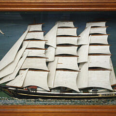 46-5012 Folk Art Clipper Ship “N. Light” Shadow Box A_MG_8329