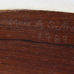 Mark Sutherland  and David Lazarus Scrimshawed Bone Ditty Box Purse