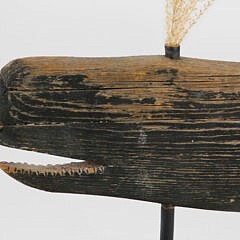 Primitive Nantucket Whale Weathervane, 19th Century