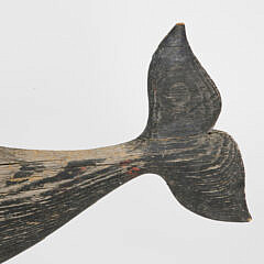 Primitive Nantucket Whale Weathervane, 19th Century