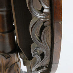 Profusely Inlaid Round Tilt Top Tea Table , 19th Century