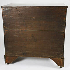 American Tiger Maple and Mahogany Two Over Three Drawer Chest, early 19th Century