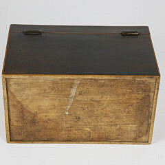 British Regency Double Compartment Conch Shell Inlaid Tea Caddy, 19th Century