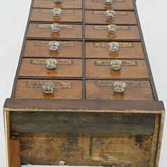 Twelve Drawer Apothecary Cabinet, 19th Century