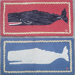 7-5039 Two Nantucket Hooked Rug Runners A 20211021_164001