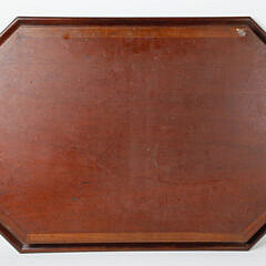 Antique American Mahogany and Satinwood Inlaid Octagonal Serving Tray