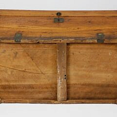 Antique  Chinese Export Brass Bound Camphorwood Trunk, 19th Century