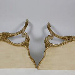 Pair of Contemporary French Louis XV Style Paint Decorated Console Tables