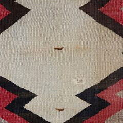 Two 1930s Vintage Navajo Native American Woven Rugs