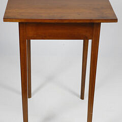 American Hepplewhite Cherry One Drawer Work Stand, early 19th Century