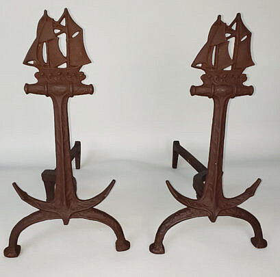 2610-955 Anchor Andirons A